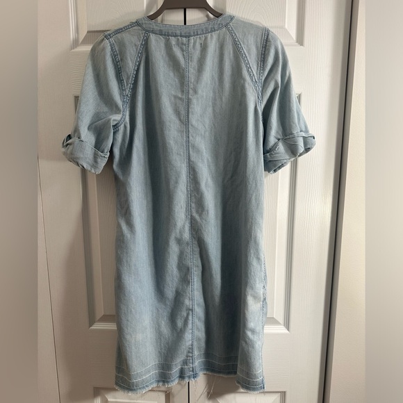 Abercrombie & Fitch Denim Shift Dress Size Small Blue - Picture 4 of 7